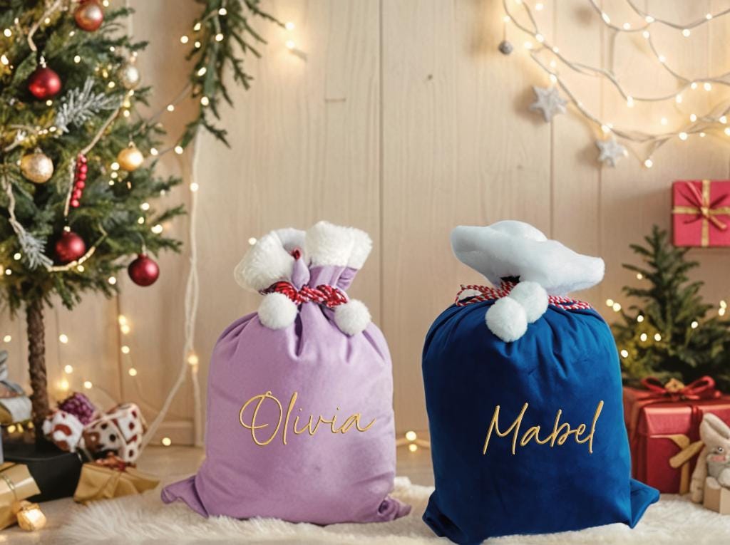 2025 Large Santa Sack,Christmas Gift Bag,Christmas Stocking Sack,Santa Bag with Name,Christmas bag,Holiday gift bag,Santa Bag,Gift for Kids