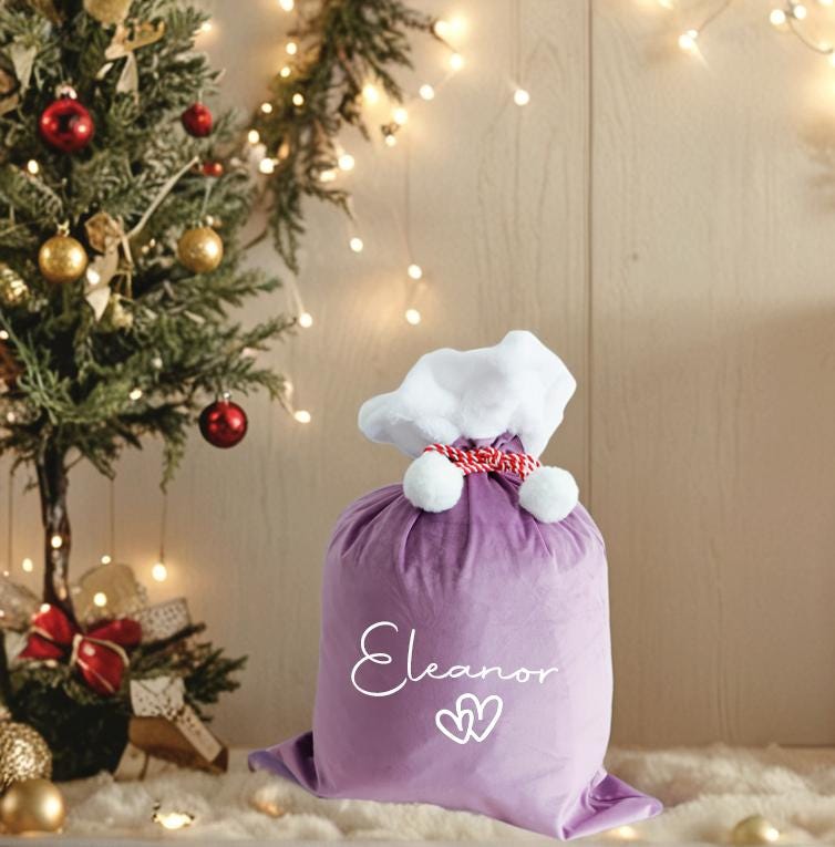 2025 Large Santa Sack,Christmas Stocking Sack,Santa Bag with Name,Christmas Gift Bag,Christmas bag,Holiday gift bag,Santa Bag,Gift for Kids
