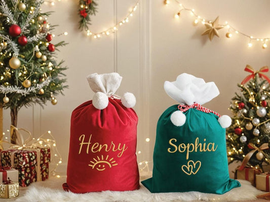 2025 Large Santa Sack,Christmas Stocking Sack,Santa Bag with Name,Christmas Gift Bag,Christmas bag,Holiday gift bag,Santa Bag,Gift for Kids