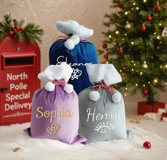2025 Large Santa Sack,Christmas Gift Bag,Christmas Stocking Sack,Santa Bag,Santa Bag with Name,Christmas bag,Holiday gift bag,Gift for Kids