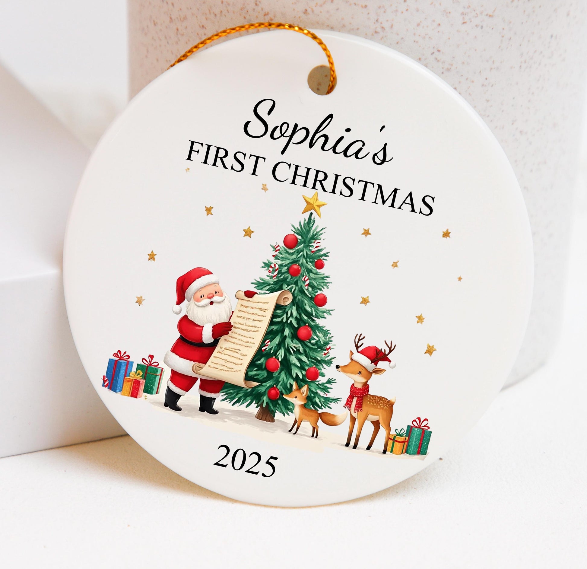 Baby Ornament,Custom Baby Boy/Baby Girl Ornament, Custom Baby's First Christmas Baubles,Baby's First Christmas,Christmas Gift for Kids.