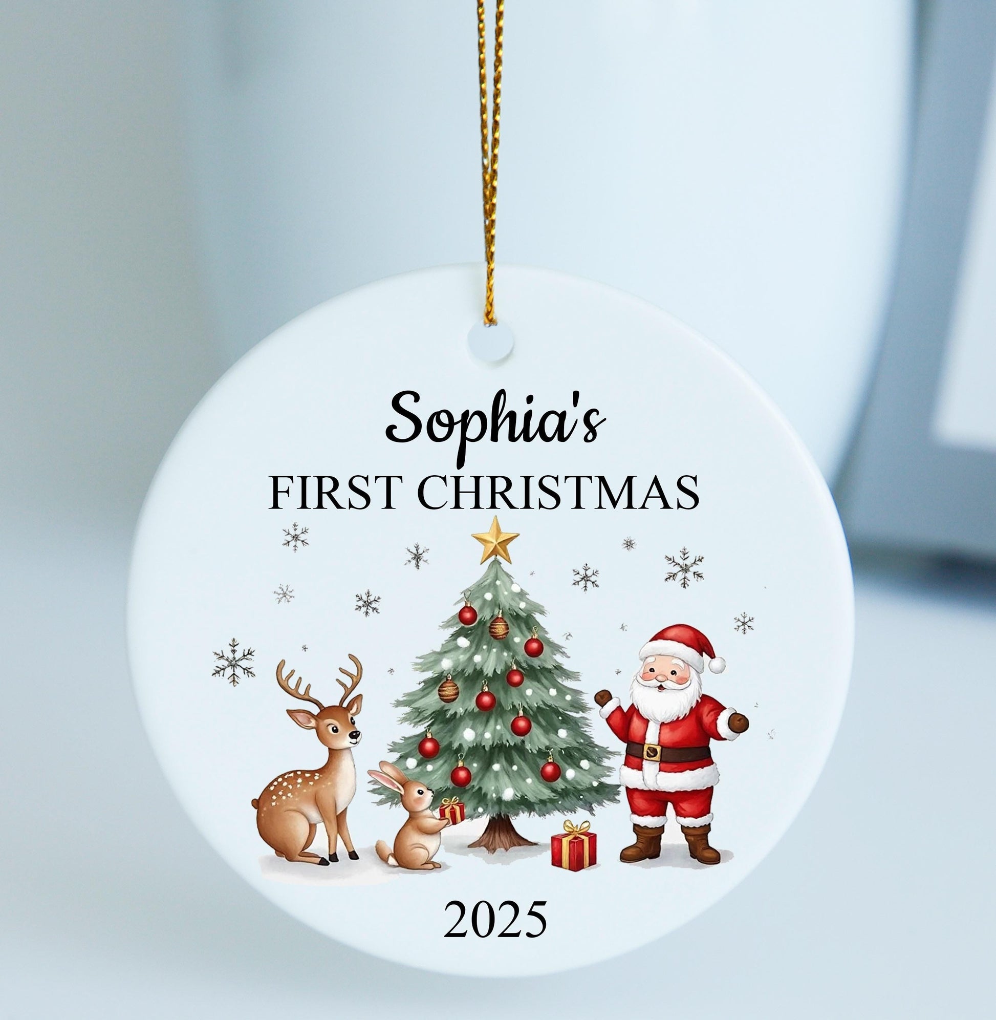 Baby's First Christmas,Custom Baby's First Christmas Baubles, Baby Ornament,Custom Baby Boy/Baby Girl Ornament, Christmas Gift for Kids.