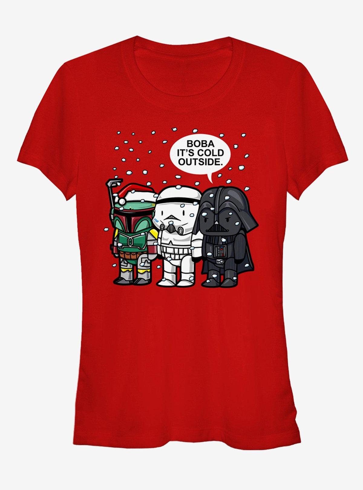 Star Wars Christmas Boba It's Cold Outside Girls T-Shirt T-Shirt | High-Quality Print | Great Gift Idea