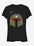 Star Wars Boba Fett Sugar Skull Girls T-Shirt | Premium Unisex T-Shirt, Trending Graphic Tee