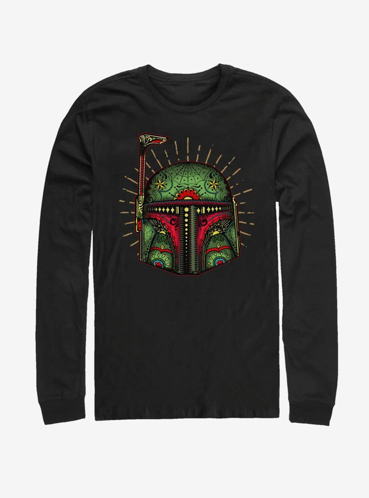 Star Wars Boba Sugar Skull Long-Sleeve T-Shirt | Premium Unisex T-Shirt, Trending Graphic Tee