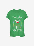 Super Mario 'Tis The Season Christmas Piranha Girls T-Shirt