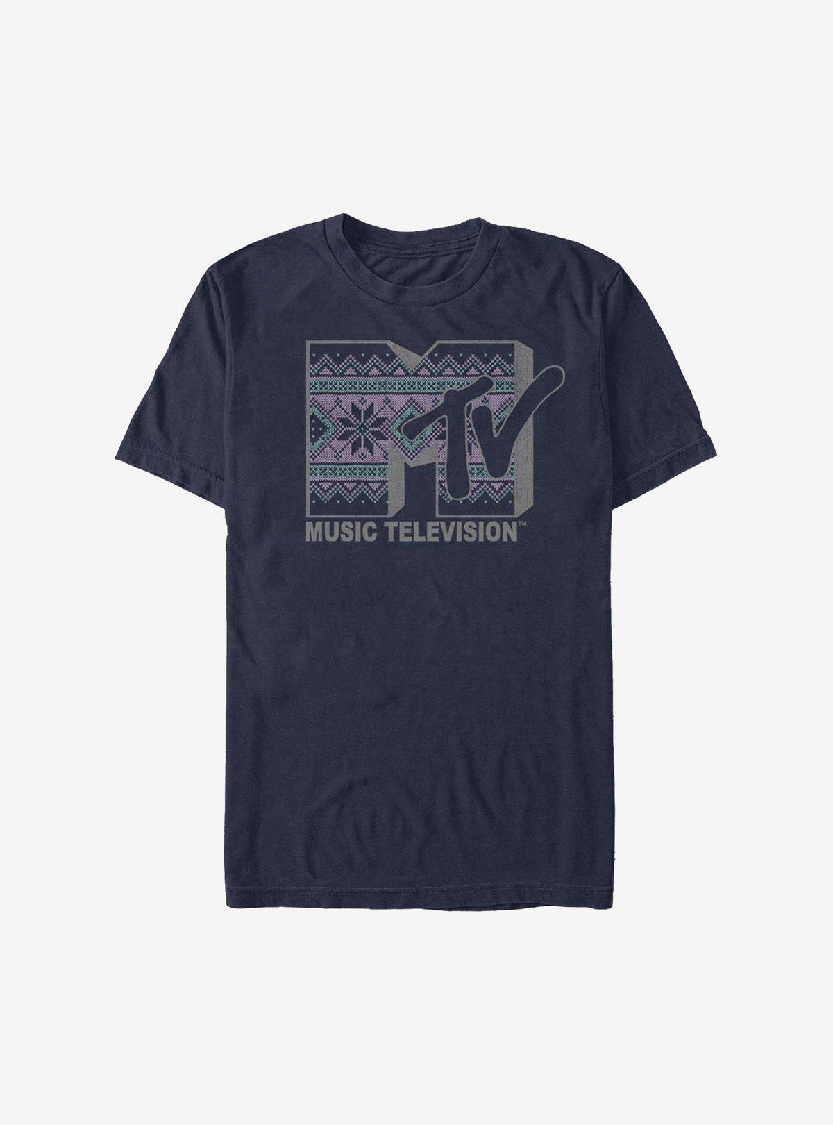 MTV Christmas Pattern Logo T-Shirt T-Shirt | Streetwear Vibe | Perfect For Daily Wear
