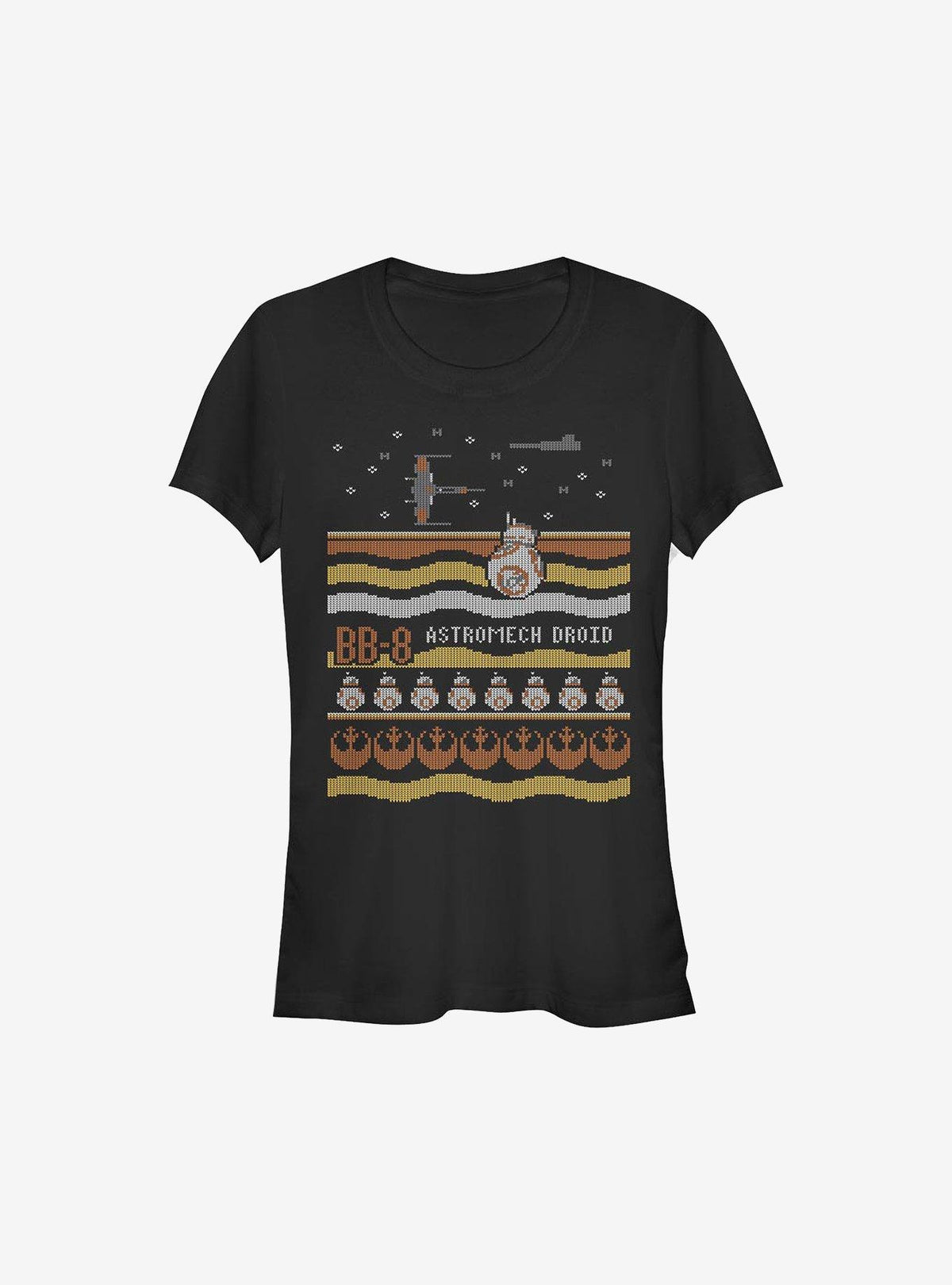 Star Wars Astromech Ugly Christmas Pattern Girls T-Shirt T-Shirt | Streetwear Vibe | High Demand Item