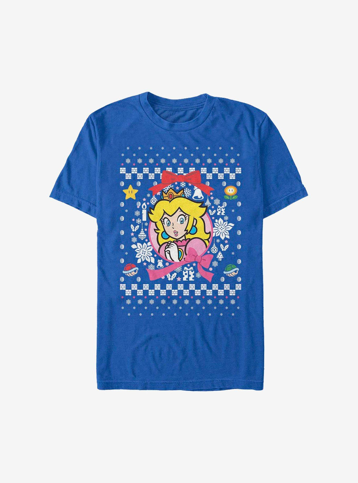 Super Mario Princess Wreath Christmas Sweater T-Shirt T-Shirt | Viral Style | Trending Now