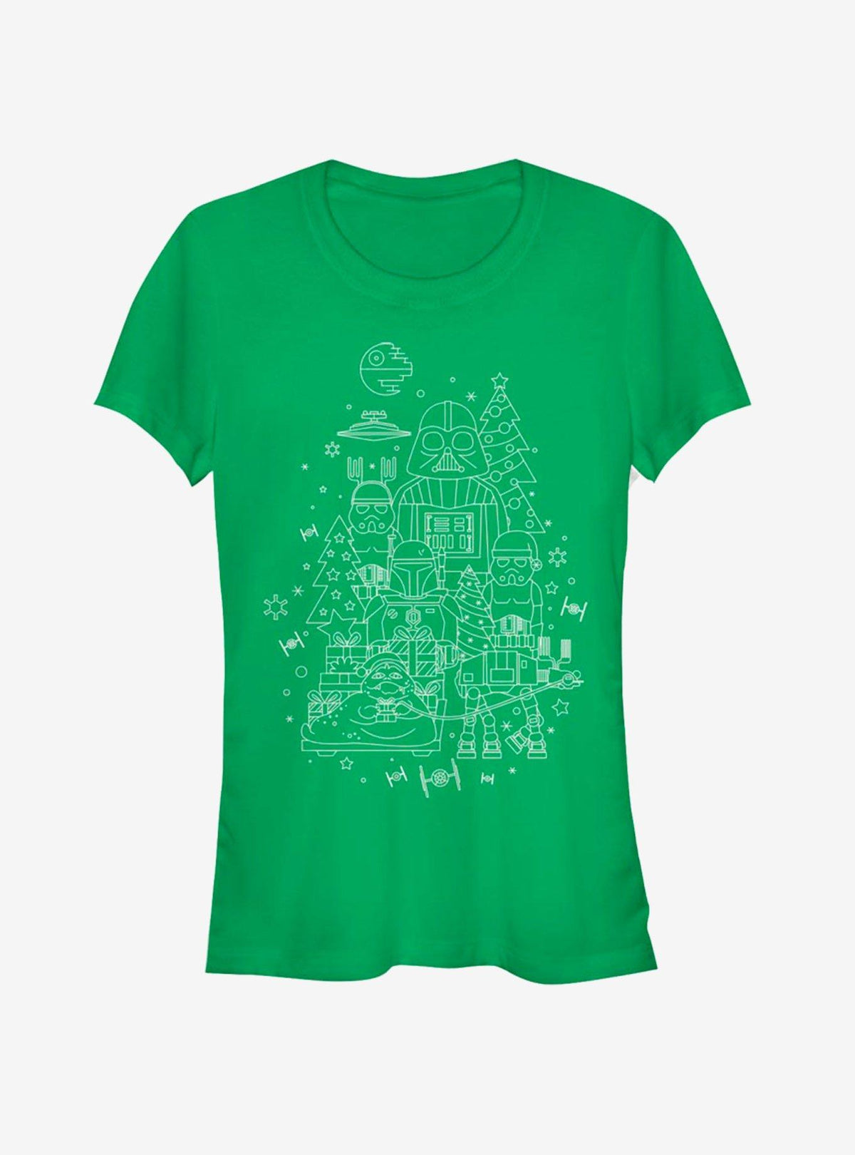 Star Wars Dark Side Line Art Christmas Girls T-Shirt T-Shirt | Exclusive Edition | Great Gift Idea