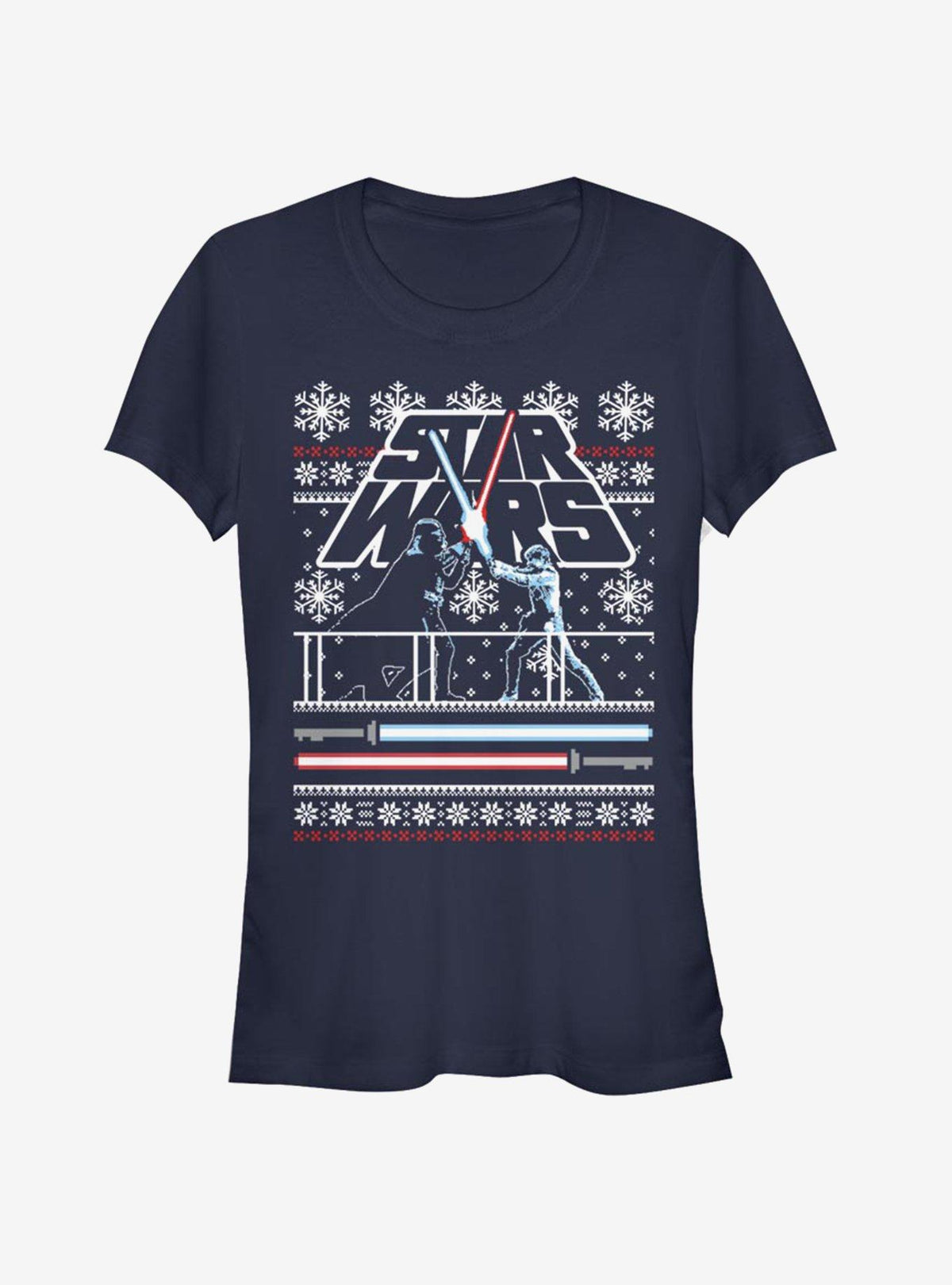 Star Wars Vader Luke Face Off Ugly Christmas Girls T-Shirt T-Shirt | Viral Style | High Demand Item
