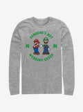 Nintendo Mario Wear Green Long-Sleeve T-Shirt | Premium Unisex T-Shirt, Trending Graphic Tee