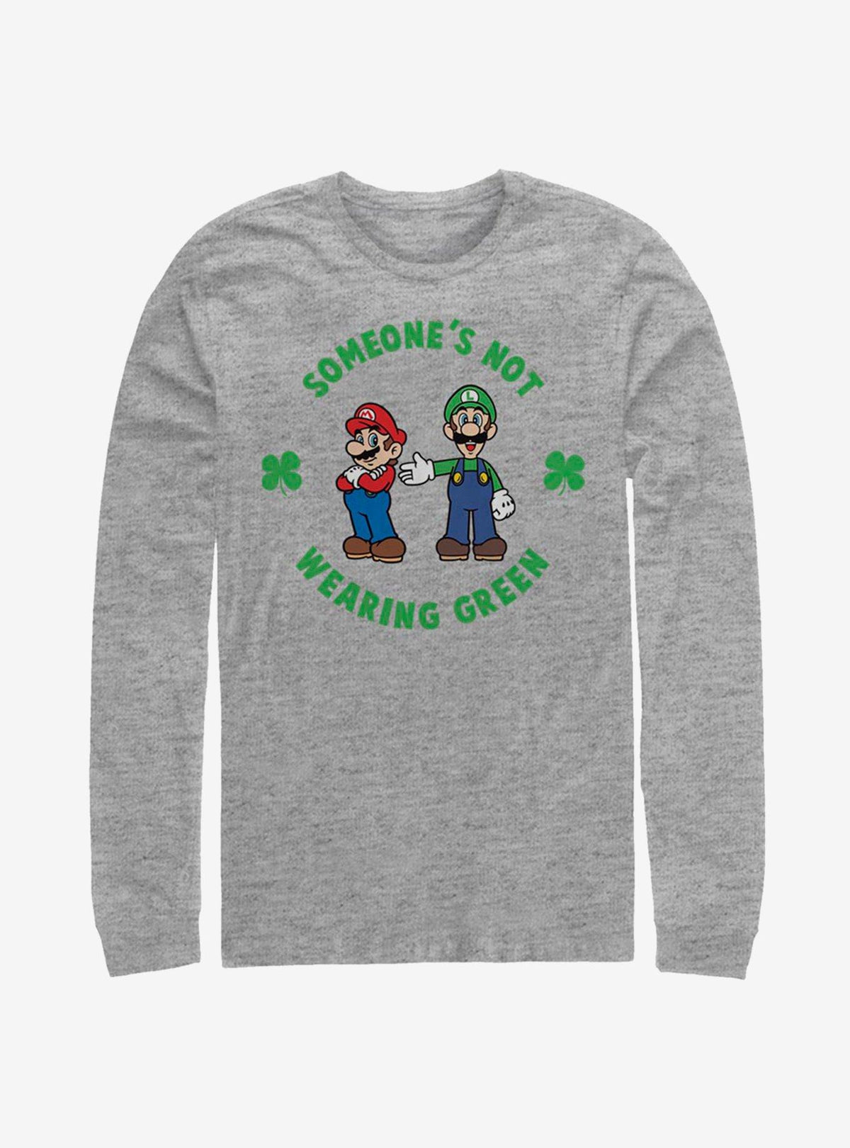 Nintendo Mario Wear Green Long-Sleeve T-Shirt | Premium Unisex T-Shirt, Trending Graphic Tee