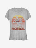 Disney Lilo Stitch Rock And Roll Stitch Girls T-Shirt T-Shirt | Fan Favorite Style | Great Gift Idea