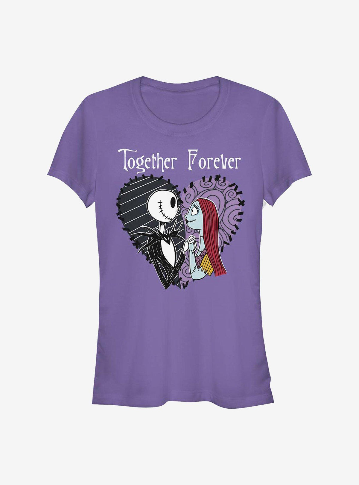 The Nightmare Before Christmas Jack & Sally Together Forever Girls T-Shirt