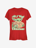 Star Wars The Mandalorian The Child Christmas Baby Girls T-Shirt T-Shirt | Viral Style | Top Pick For Fans