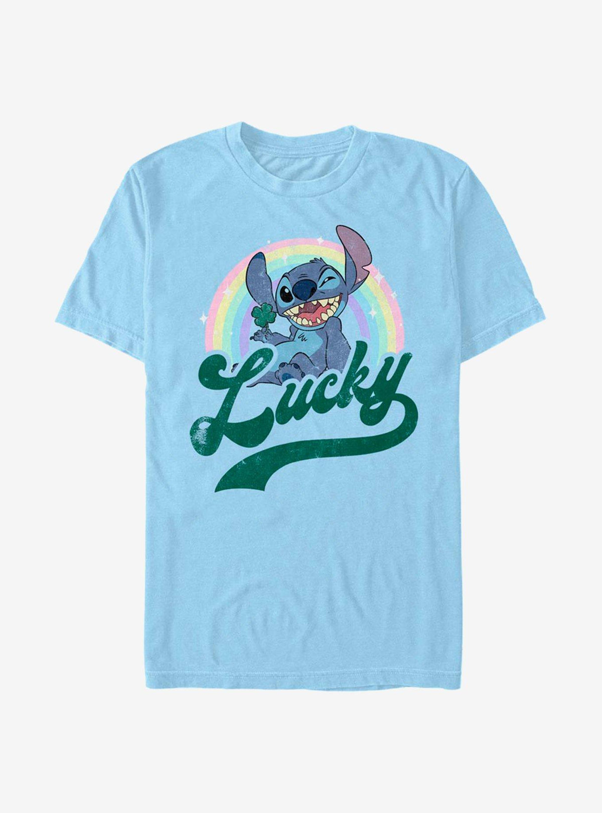 Disney Lilo Stitch Lucky Rainbow T-Shirt T-Shirt | Viral Style | Trending Now