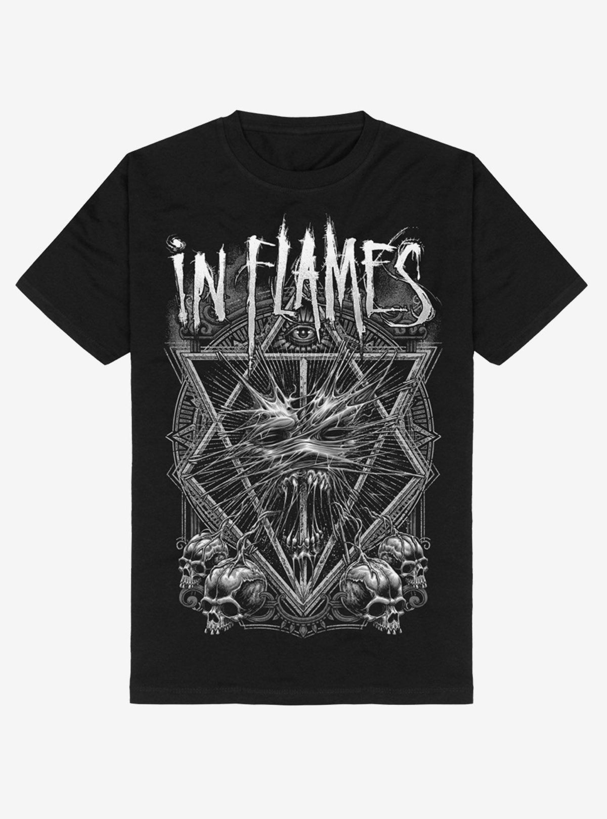 In Flames Skulls T-Shirt T-Shirt | High-Quality Print | Great Gift Idea
