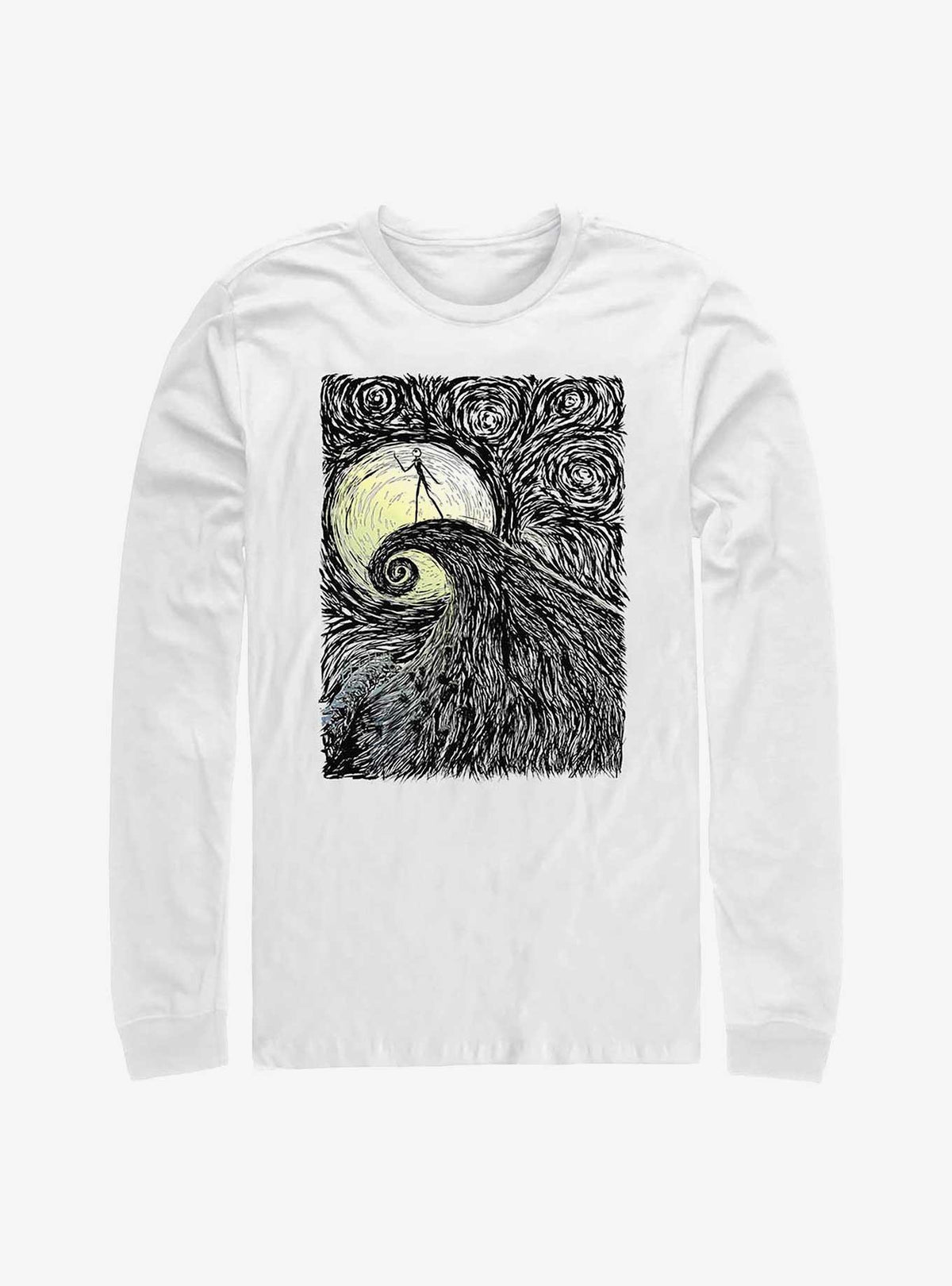 The Nightmare Before Christmas Spiral Hill Long-Sleeve T-Shirt T-Shirt | Viral Style | High Demand Item