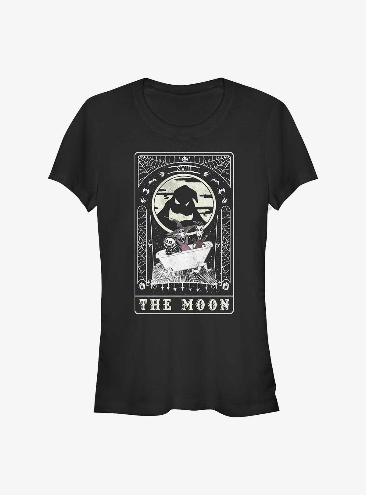 The Nightmare Before Christmas Oogie Boogie The Moon Tarot Card Girls T-Shirt
