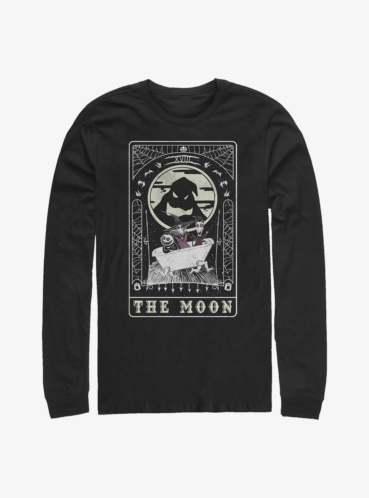 The Nightmare Before Christmas Oogie Boogie The Moon Tarot Card Long-Sleeve T-Shirt T-Shirt | Trending Design | Trending Now
