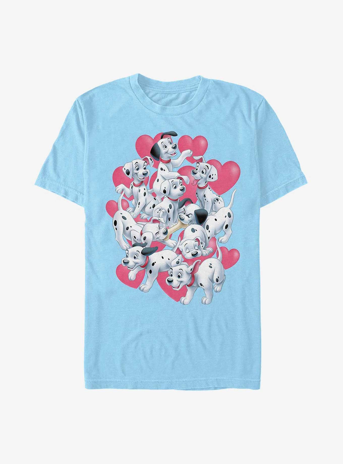 Disney 101 Dalmatians Valentine Hearts T-Shirt | Premium Unisex T-Shirt, Trending Graphic Tee