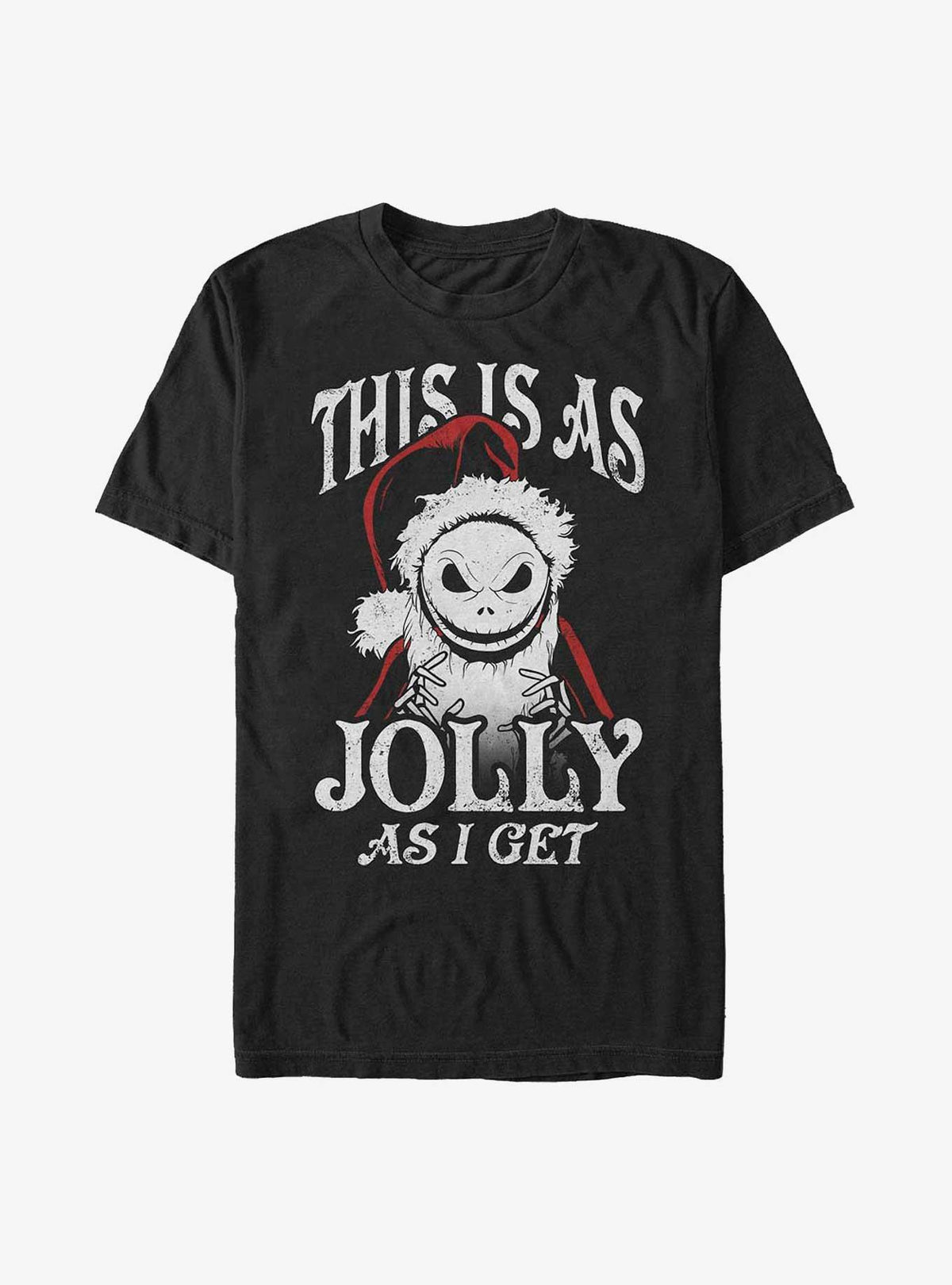 The Nightmare Before Christmas This Is As Jolly As I Get Santa Jack T-Shirt