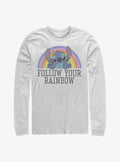 Disney Lilo Stitch Follow Your Rainbow Long-Sleeve T-Shirt T-Shirt | Best-Selling Design | Must-Have Style