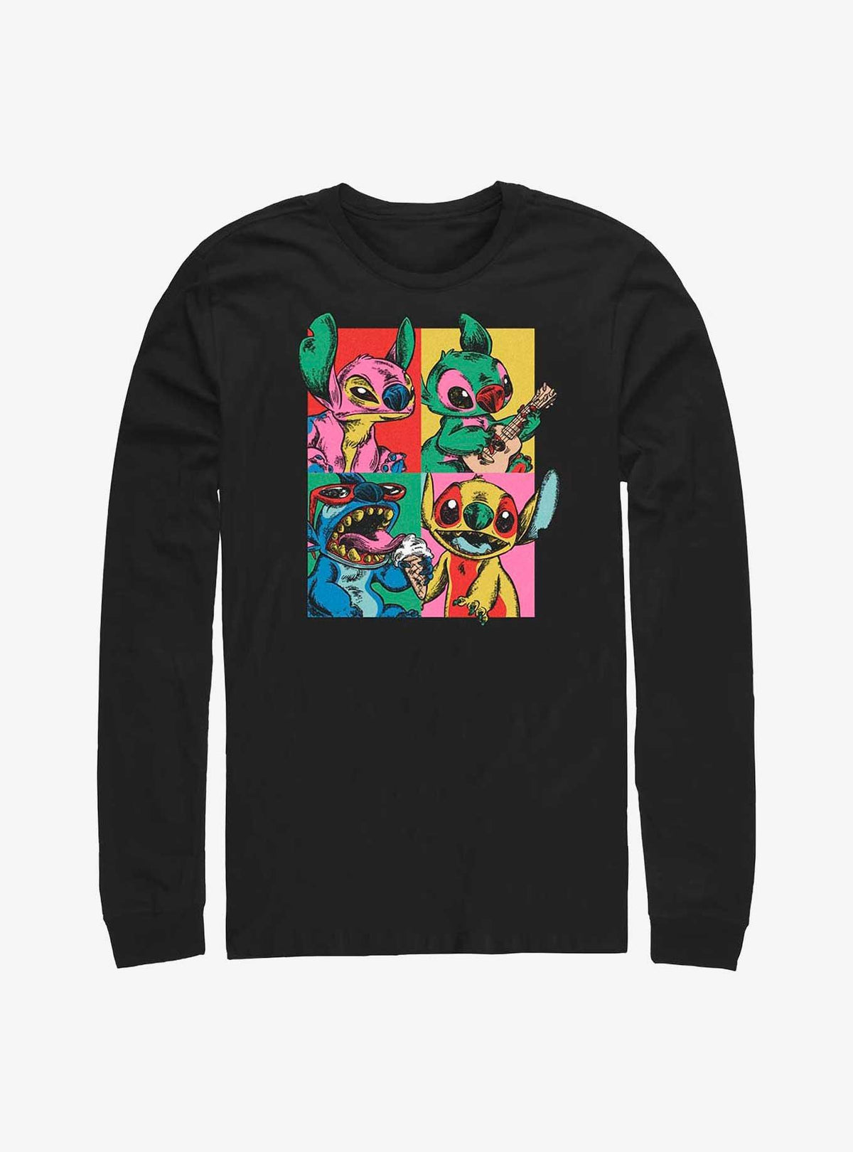 Disney Lilo Stitch Grunge Stitch Long-Sleeve T-Shirt T-Shirt | Trending Streetwear Style | Great Gift Idea