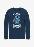 Disney Lilo Stitch I Like Gross Stuff Stitch Long-Sleeve T-Shirt T-Shirt | Exclusive Art Design | High Demand Item