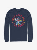 Disney Lilo Stitch Just Here For The Food Long-Sleeve T-Shirt T-Shirt | Best-Selling Design | High Demand Item