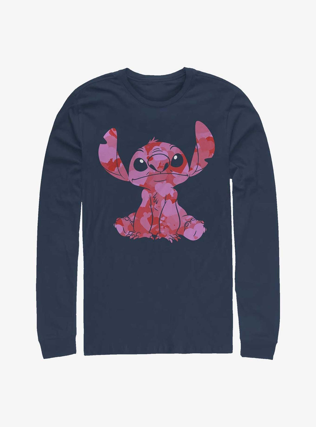 Disney Lilo Stitch Heart Fill Long-Sleeve T-Shirt T-Shirt | High-Quality Print | Perfect For Daily Wear