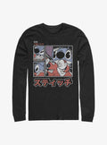 Disney Lilo Stitch Japanese Text Long-Sleeve T-Shirt T-Shirt | Vintage Graphic Vibe | High Demand Item