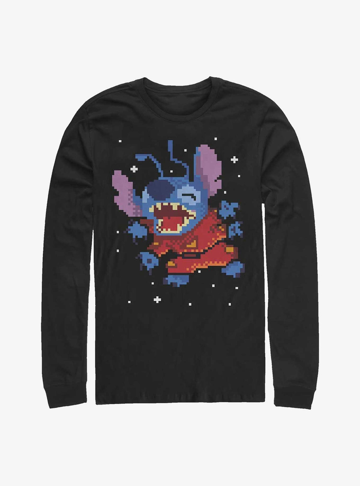 Disney Lilo Stitch Pixel Long-Sleeve T-Shirt T-Shirt | Fan Favorite Style | Great Gift Idea