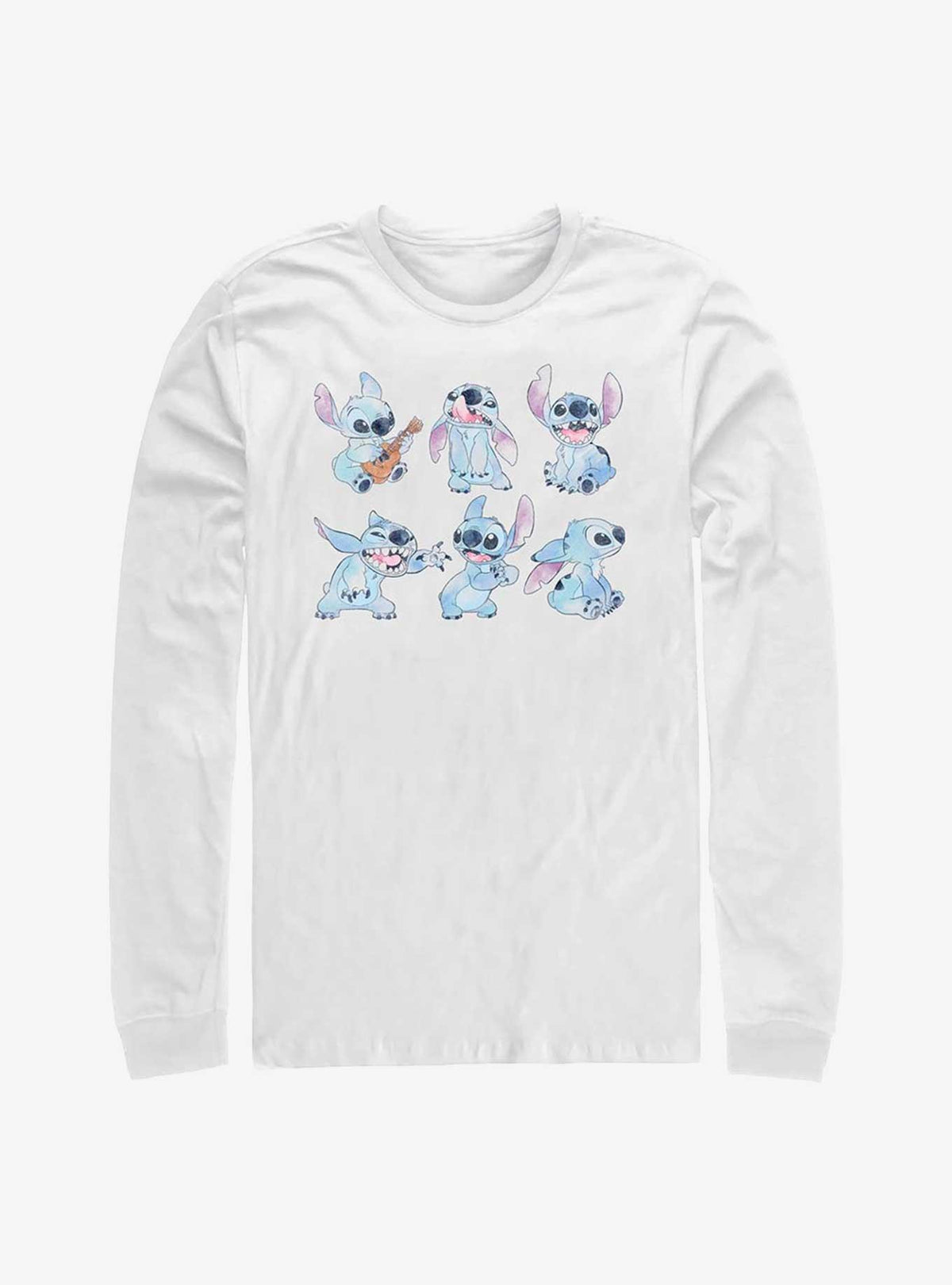 Disney Lilo Stitch Faces Of Stitch Long Sleeve T-Shirt T-Shirt | Vintage Graphic Vibe | High Demand Item