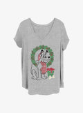 Disney Pluto Christmas Pluto Girls T-Shirt Plus Size