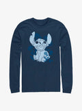 Disney Lilo Stitch Floral Sketch Long-Sleeve T-Shirt T-Shirt | Top Trending Artwork | Perfect For Daily Wear
