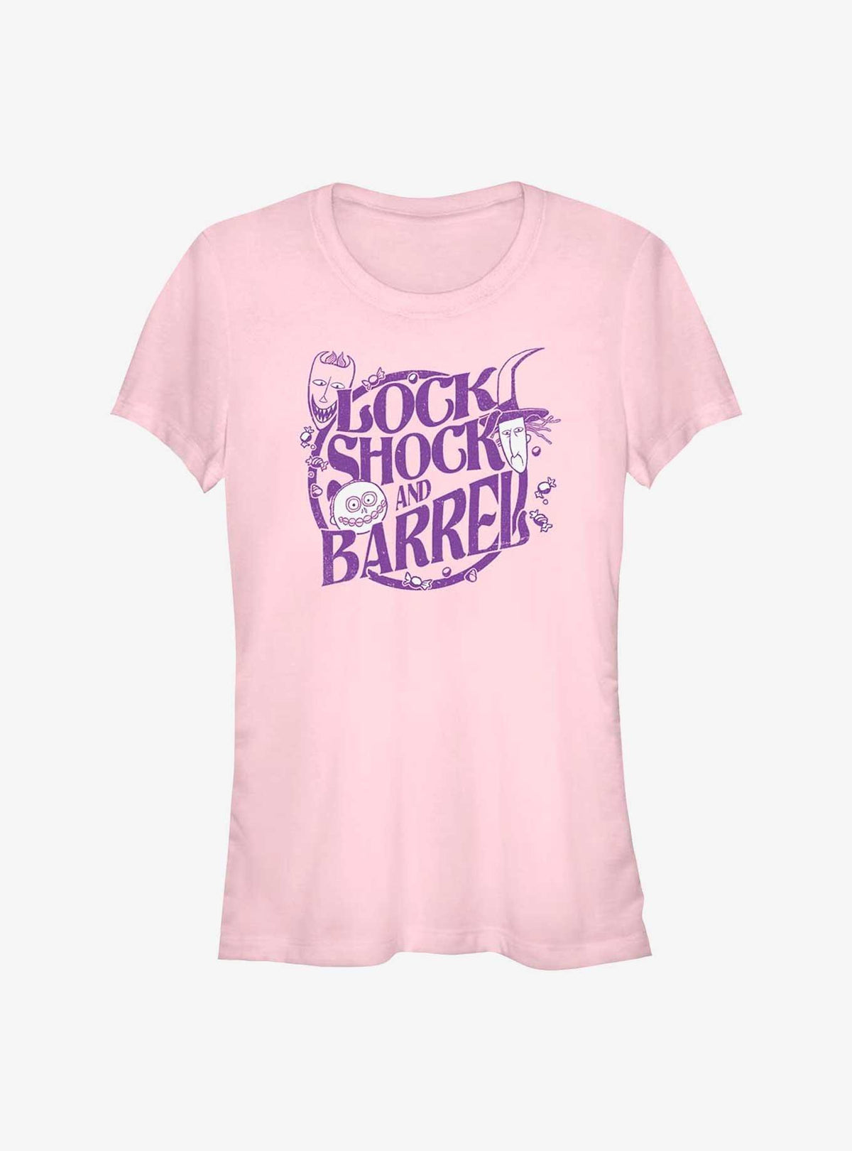 Disney The Nightmare Before Christmas Lock Shock and Barrel Girls T-Shirt T-Shirt | High-Quality Print | Perfect For Daily Wear