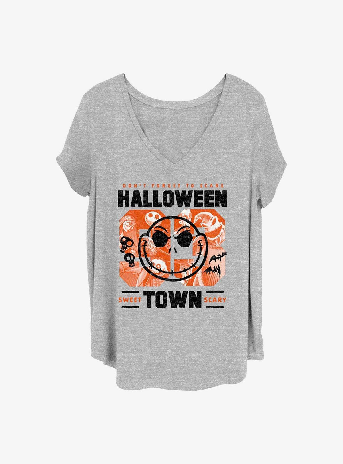 The Nightmare Before Christmas Halloweentown Collage Girls T-Shirt Plus Size