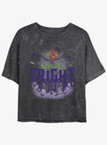 Disney The Nightmare Before Christmas King of Fright Mineral Wash Girls Crop T-Shirt