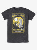 The Nightmare Before Christmas Jack Sally The Lovers Tarot Card Mineral Wash T-Shirt T-Shirt | Trending Design | Must-Have Style