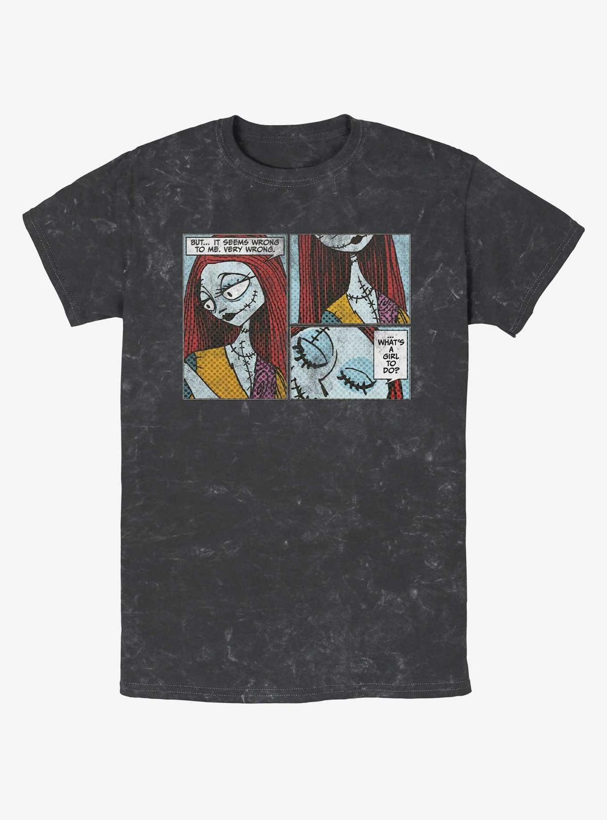 The Nightmare Before Christmas Sally Comic Mineral Wash T-Shirt T-Shirt | Premium Graphic | Perfect For Daily Wear