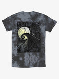 Disney The Nightmare Before Christmas Jack On Spiral Hill Tie-Dye T-Shirt T-Shirt | Streetwear Vibe | Top Pick For Fans