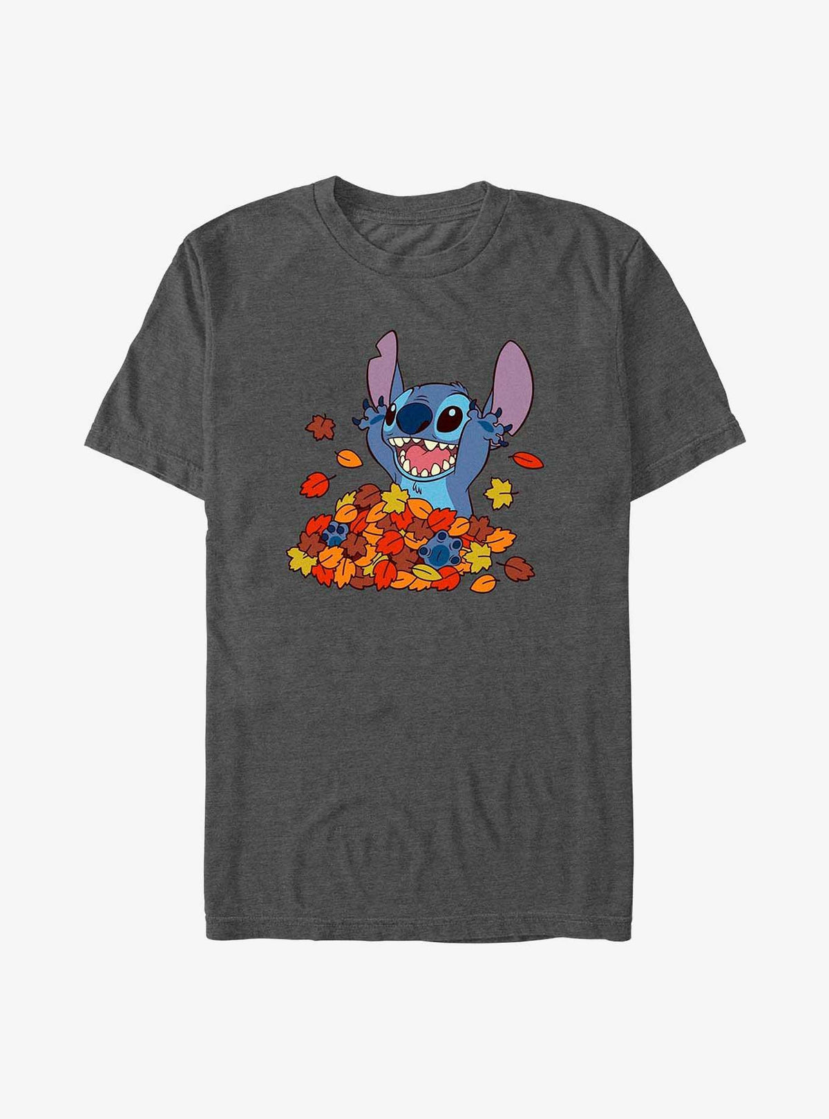 Disney Lilo Stitch Leaf Pile T-Shirt T-Shirt | Top Trending Artwork | Great Gift Idea