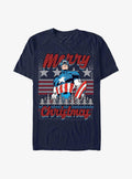 Marvel Captain America Christmas T-Shirt T-Shirt | Aesthetic Graphic | Trending Now