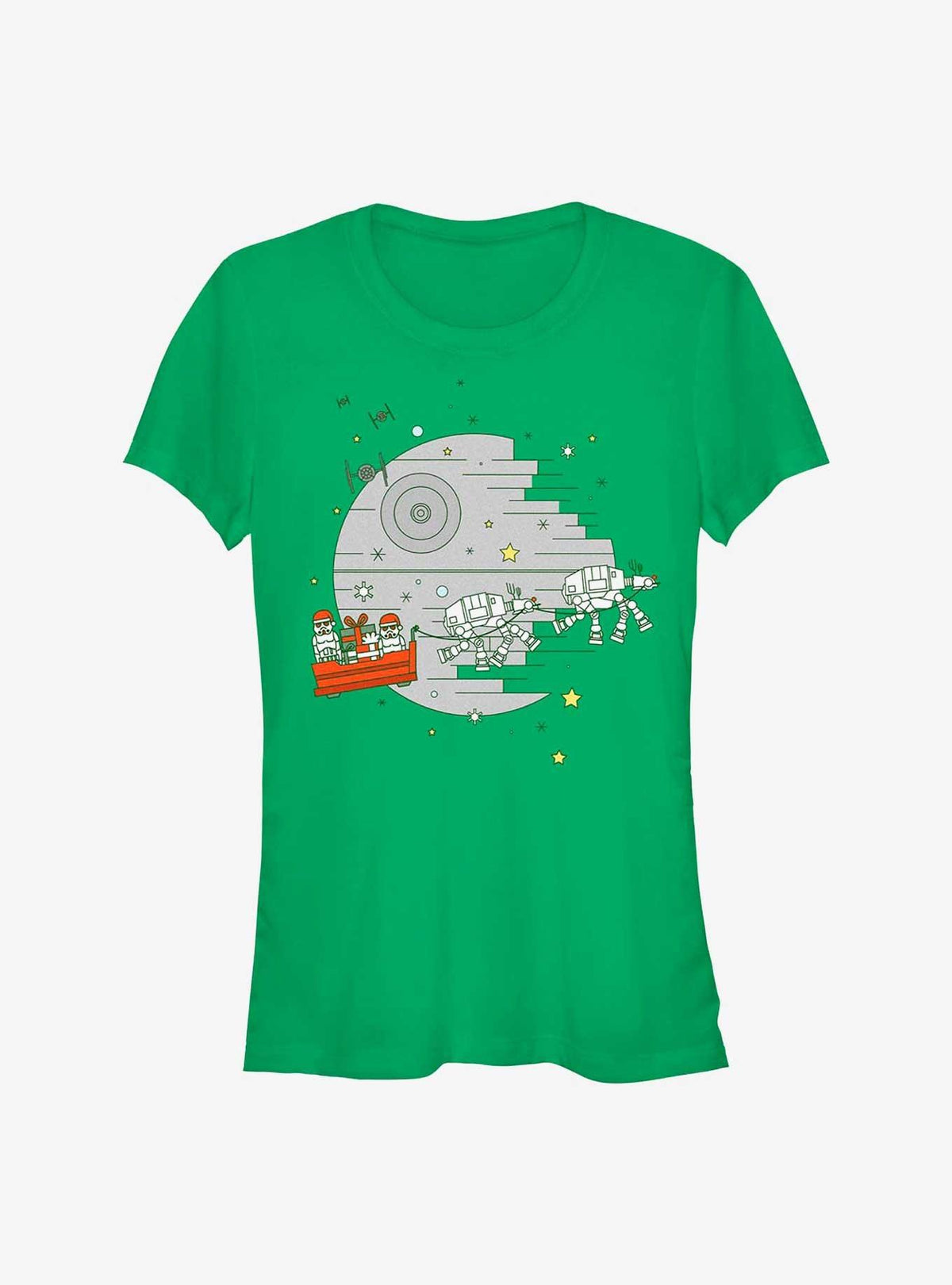 Star Wars Christmas Death Star Girls T-Shirt T-Shirt | Streetwear Vibe | Perfect For Daily Wear