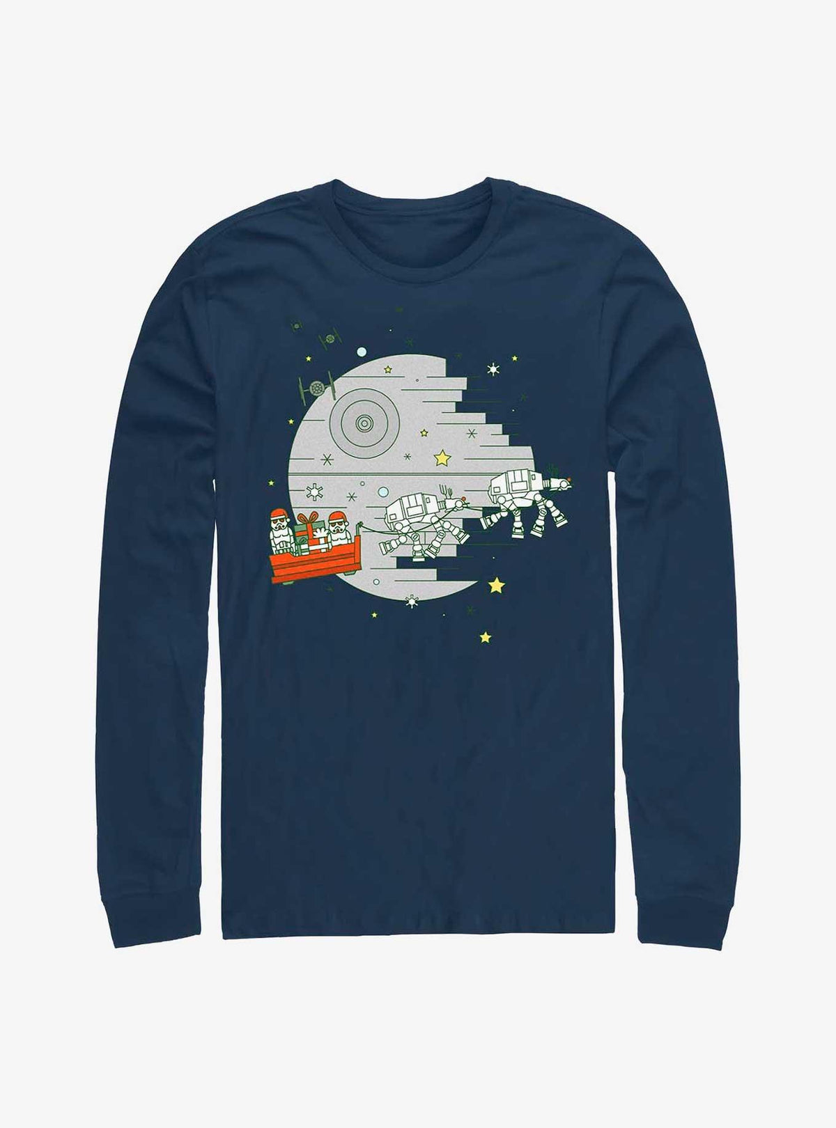Star Wars Christmas Death Star Long-Sleeve T-Shirt T-Shirt | Best-Selling Artwork | High Demand Item
