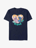 Disney Lilo Stitch Angel and Stitch Groovy Heart T-Shirt T-Shirt | Vintage Graphic Vibe | Trending Now