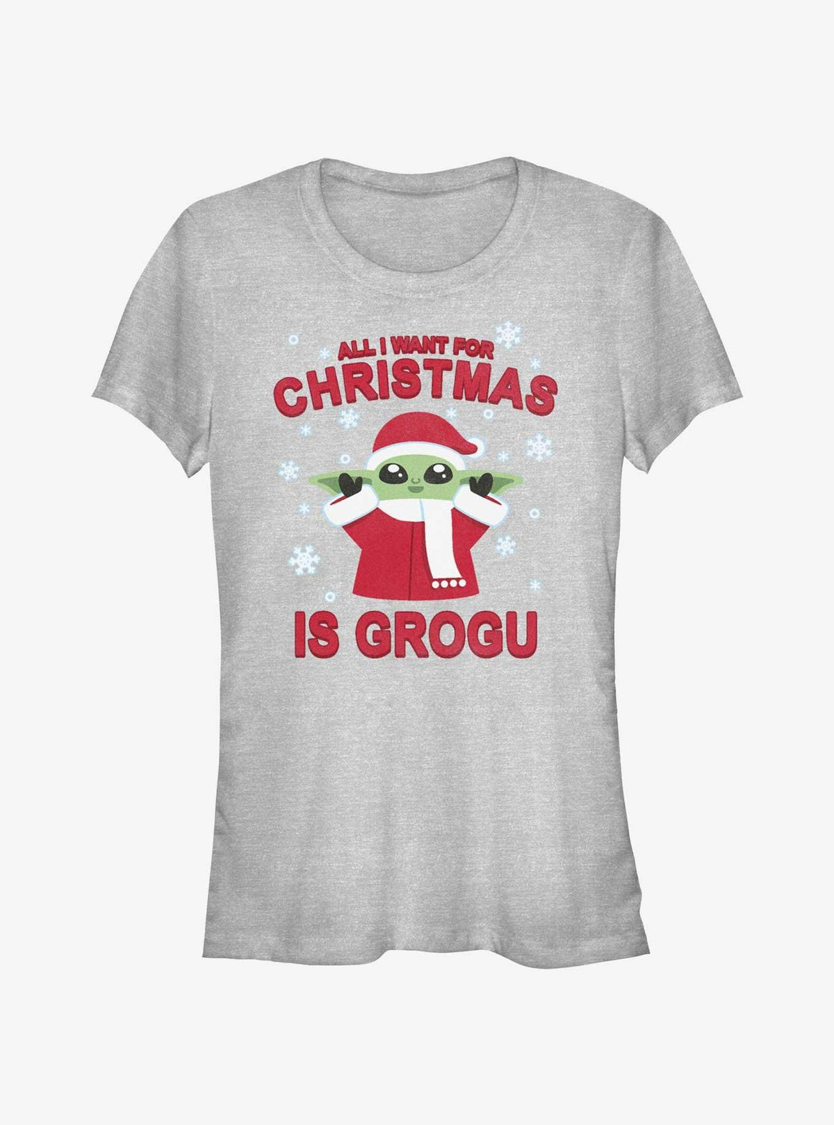 Star Wars The Mandalorian Grogu For Christmas Girls T-Shirt