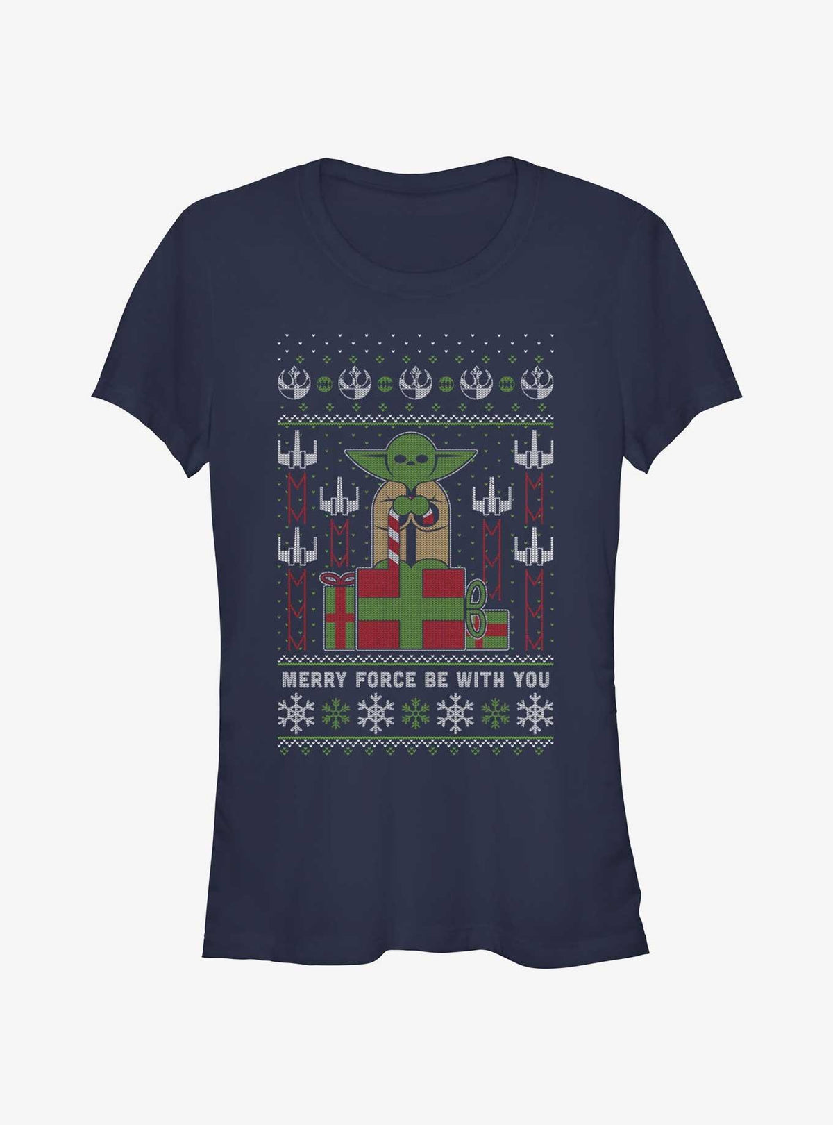 Star Wars Yoda Ugly Christmas Girls T-Shirt T-Shirt | High-Quality Print | Must-Have Style
